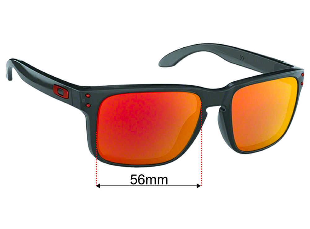 Oakley Holbrook OO9244 (Low Bridge Fit) 56mm Replacement Lenses